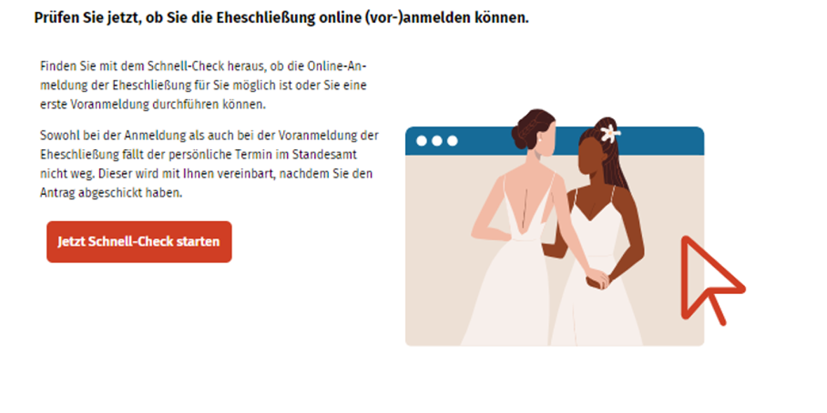 Hinweis auf den Schnell-Check